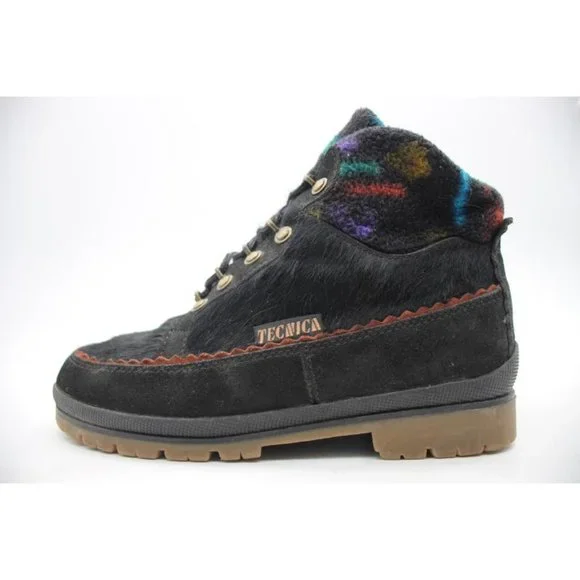 Tecnica Black Ankle Boots with Colorful Pattern - Picture 4 of 9
